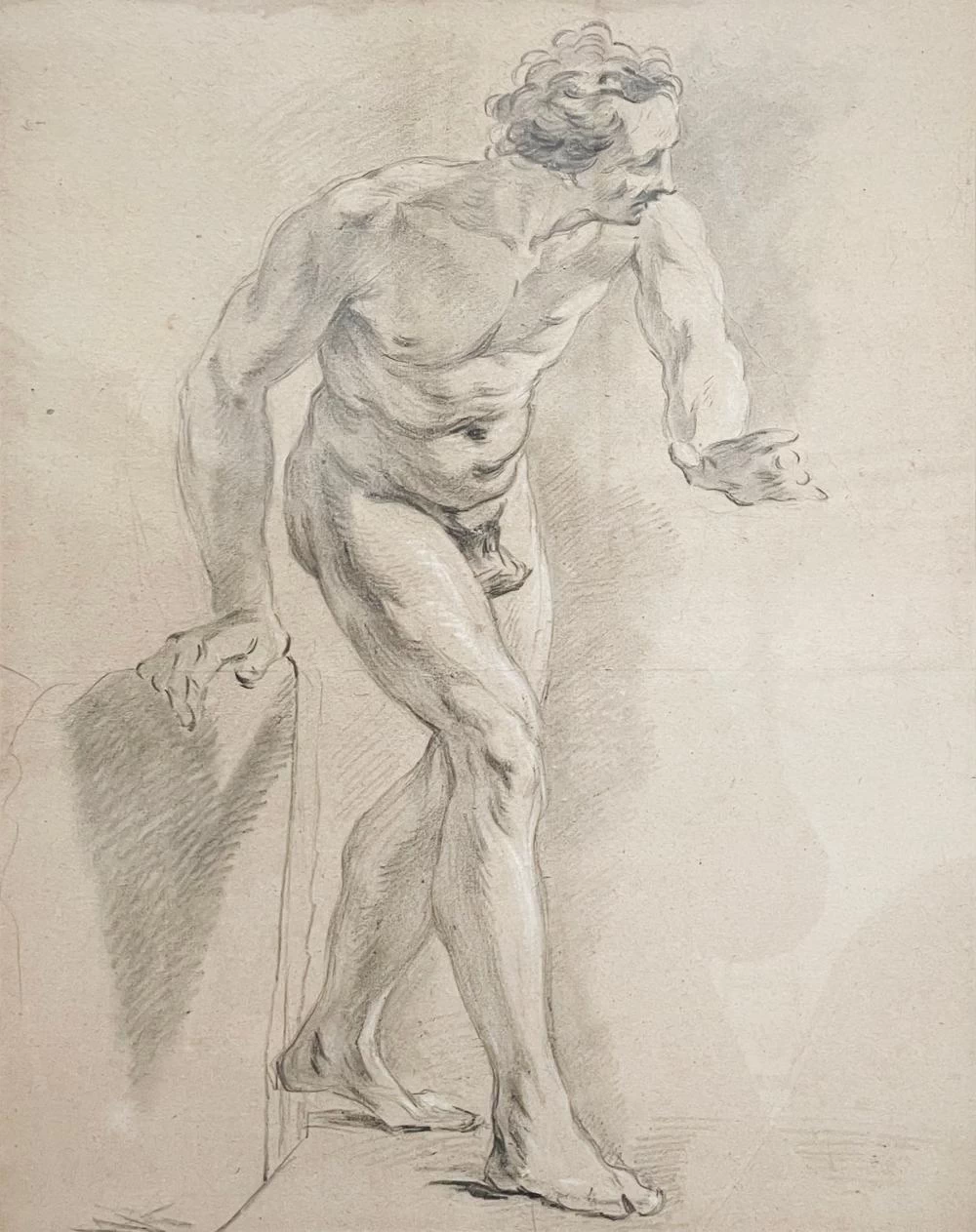 Uomo proteso in avanti